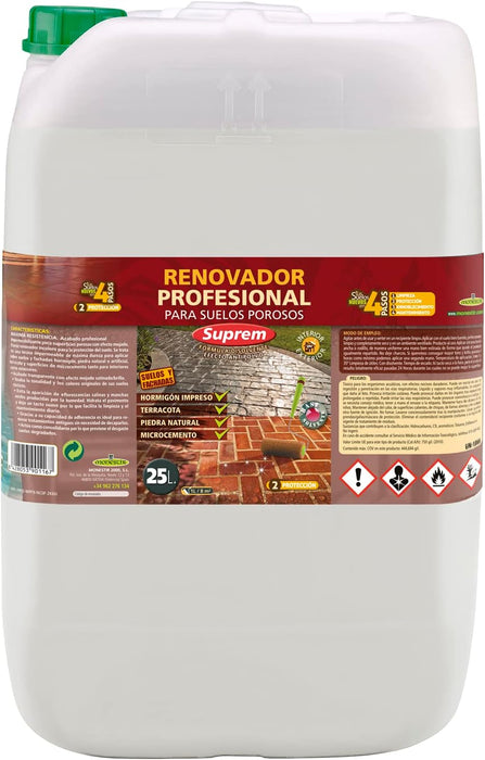 MONESTIR RENOVSUP25 SUPREM Renovador Profesional Para Suelos Porosos 25L