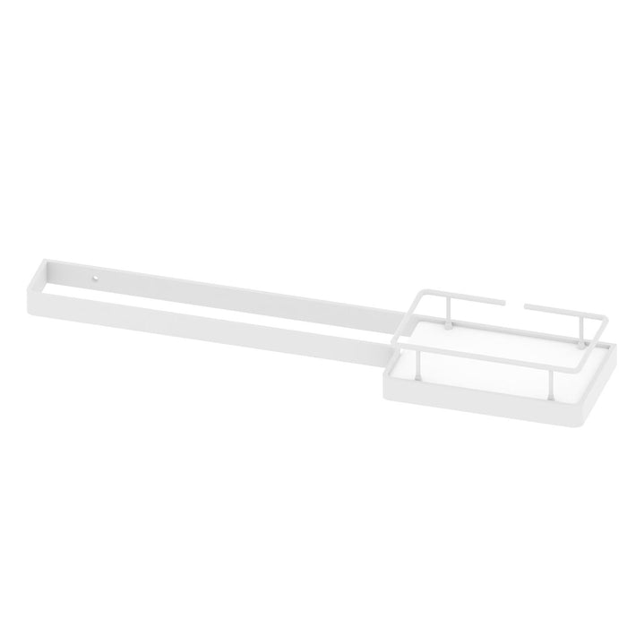 BELTRAN 10931 TURIN Towel Rack With Corian Tray And Guard 60 cm White