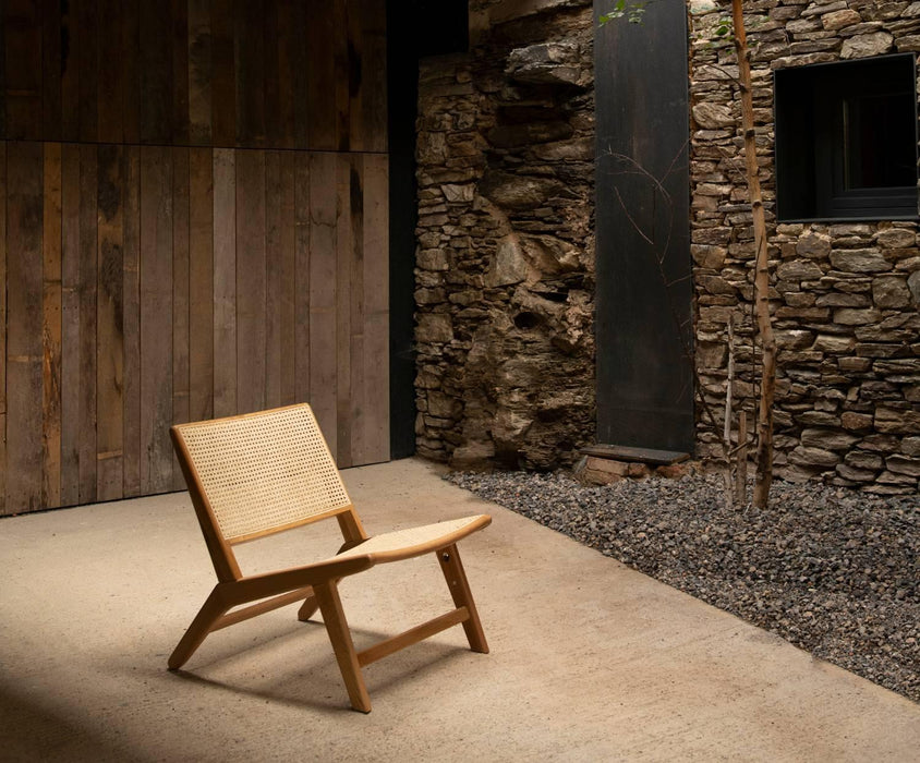 ANDREA HOUSE MU73122 Sillón Bali Madera Roble 60x72x67,5  cm