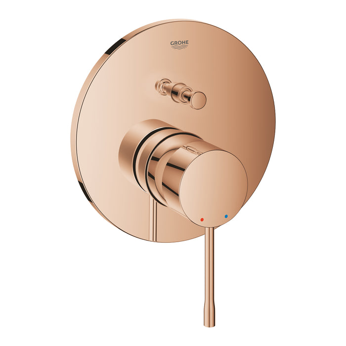GROHE 24 167 DA1 ESSENCE Monomando con inversor de 2 vías cobre brillo