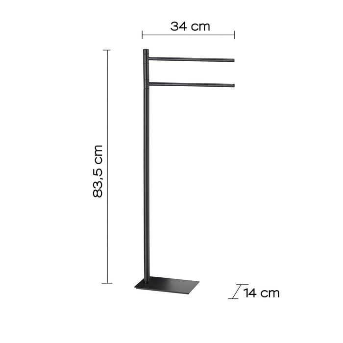 GEDY TR311400000 TRILLY Toallero De Pie Negro