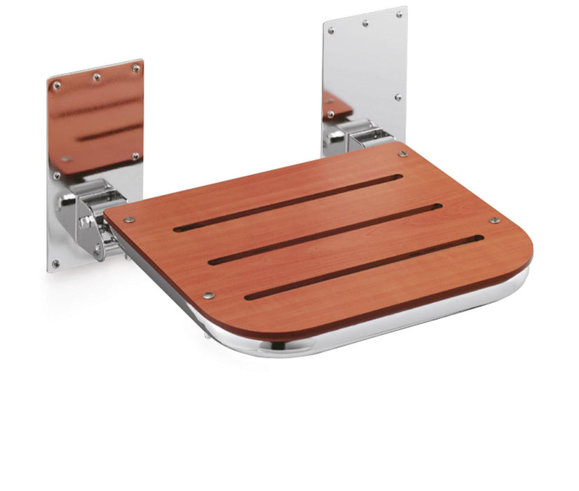 BELTRAN 2612 ASIDEROS Asiento Abatible para Ducha Inox y Otros Servicios Cerezo