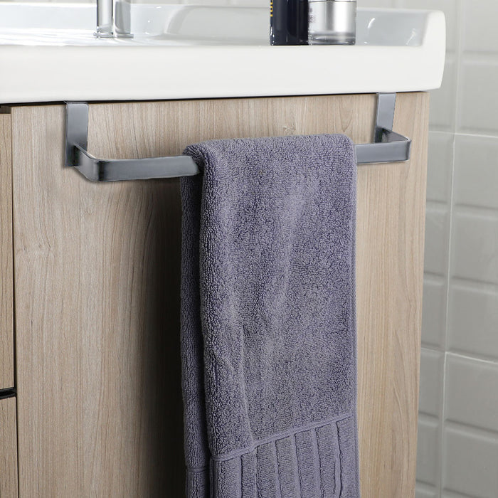 LLAVISAN L329544 Toallero Lateral Sin Taladros 36 Cm Antracita