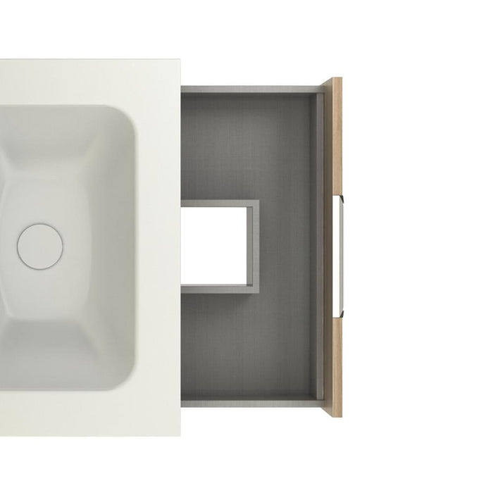 AMIZUVA C0073832 SUKI Conjunto Completo 2 Cajones 60 Nogal Arenado