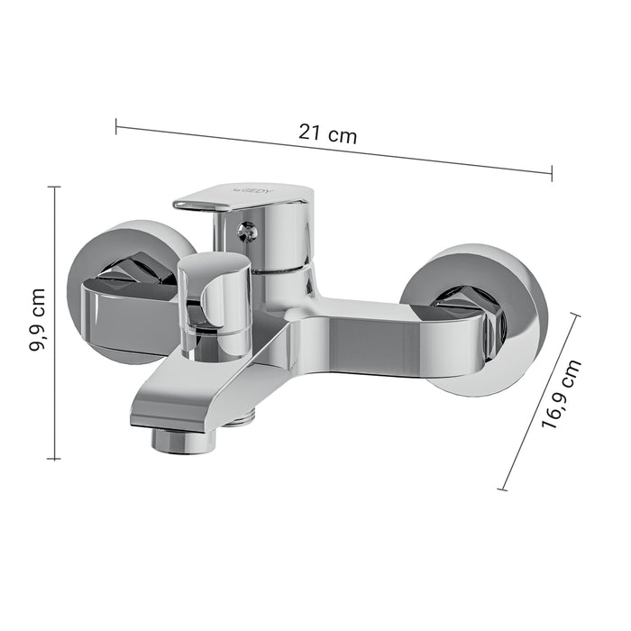 GEDY MXCO0813000 COMO Grifo para bañera cromo