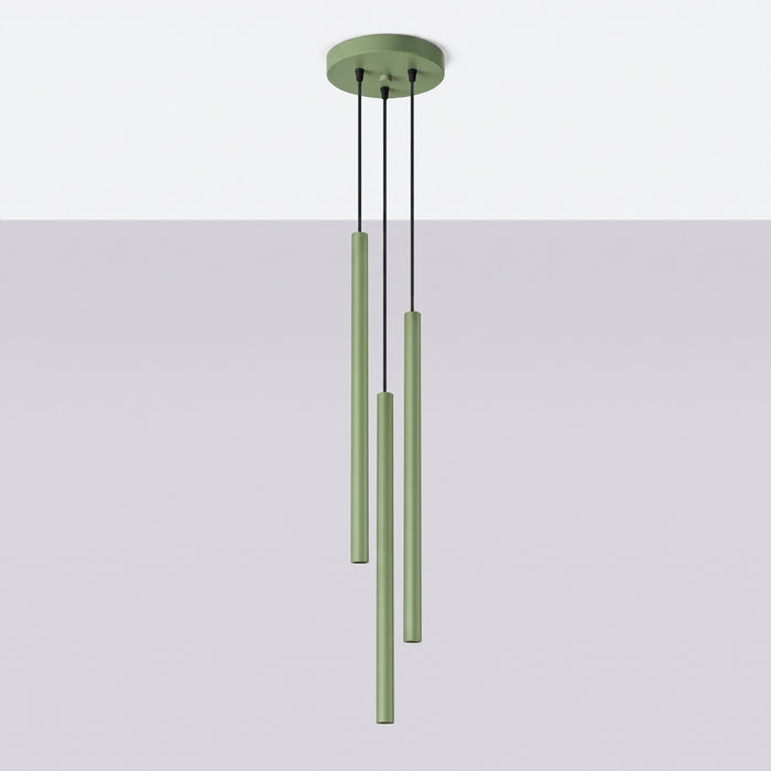 SOLLUX SL.2135 Lámpara colgante PASTELO 3P salvia