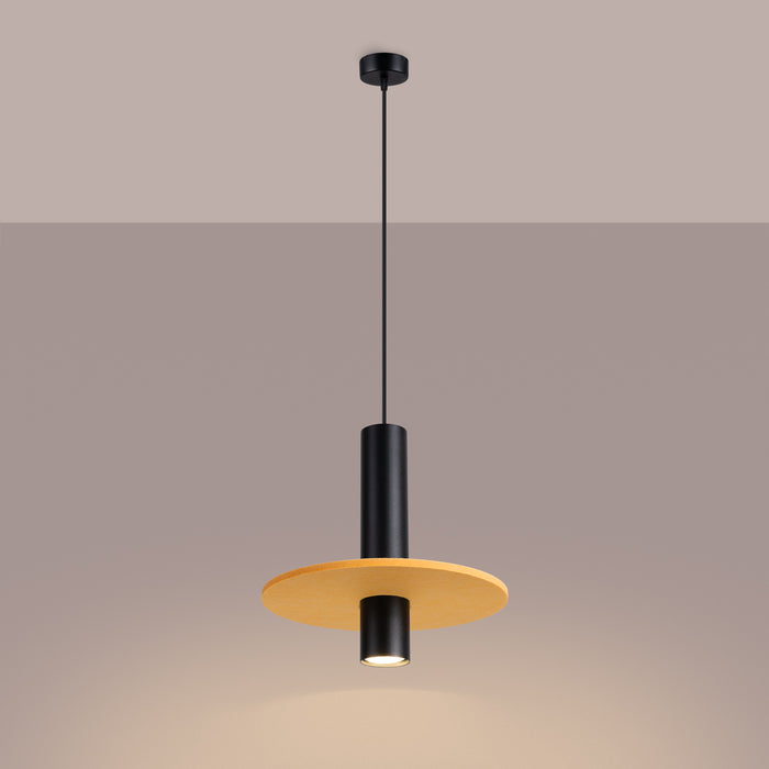SOLLUX SL.1883 Lámpara colgante PELTA 1 negro/amarillo amarillo/negro