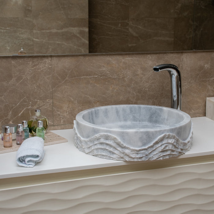 FORZINI FZ-GR/ZG-MB-110 LIBERA Lavabo de mármol Gris