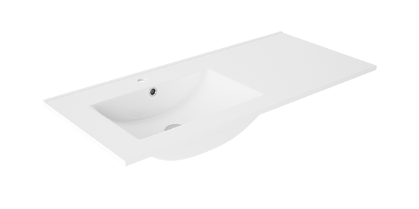 VISOBATH BOX Bathroom Cabinet with Left Sink 2 Drawers 1 Door Wall Hung Valenti