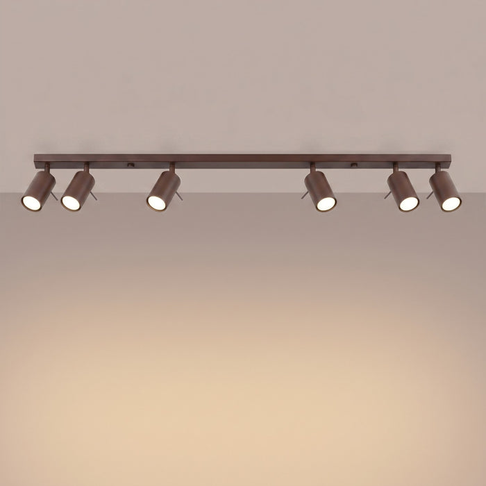 SOLLUX SL.2200 Plafón RING 6L marrón