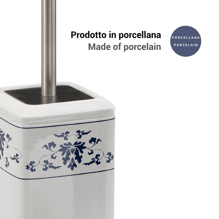 GEDY CX338900000 CIXI White Blue Toilet Brush Holder