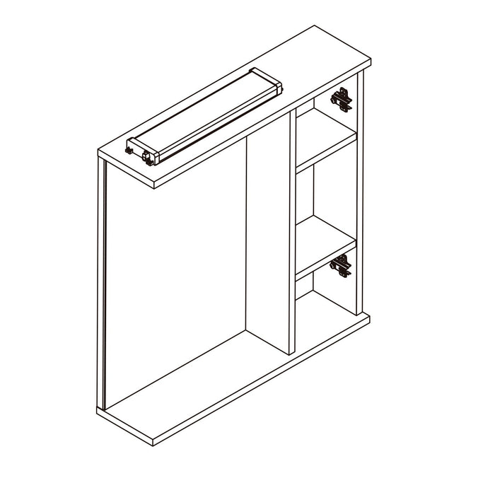SALGAR 97367 LOIRA Armario Camerino Repisa 1 Puerta Blanco