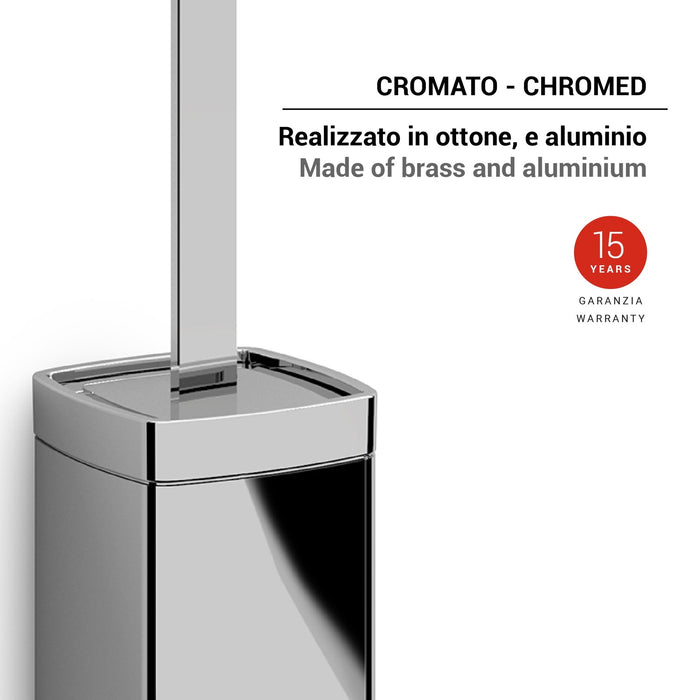 GEDY A9331300000 IL GIGLIO Chrome Toilet Brush Holder