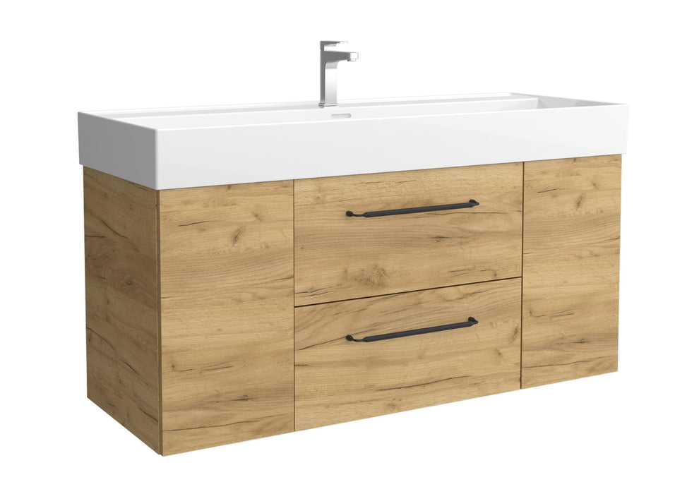 SALGAR 116105 MORAI PLUS Mueble de Baño 1 poza Porcelana 120cm Roble