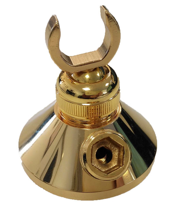 ARCOBAÑ 27CT00  Soporte Latón Con Toma Hexagonal Oro