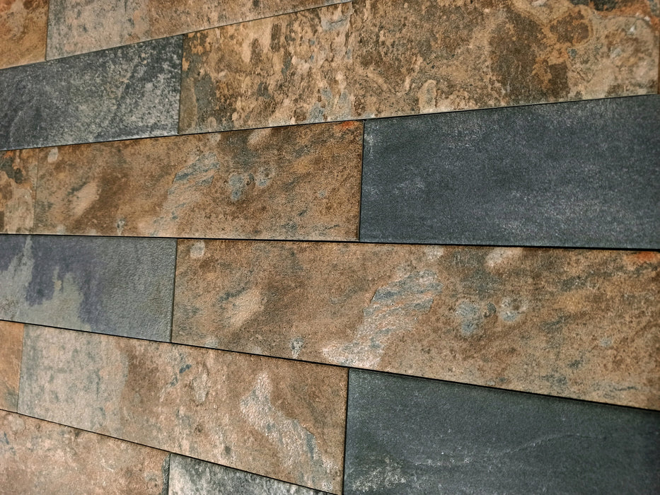 DUNE ARDESIA MULTICOLORE 7x28 Porcelánico