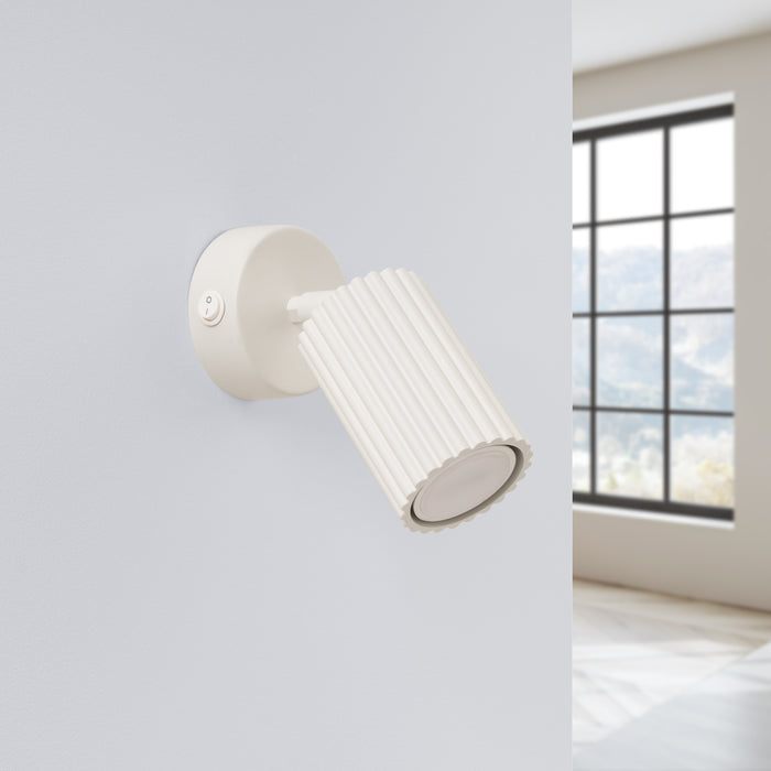 SOLLUX SL.1598 KARBON Aplique Beige Con Interruptor