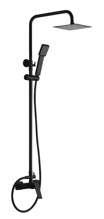 IMEX BDAR025/NG ART Single-Handle Faucet Telescopic Shower Set Matte Black