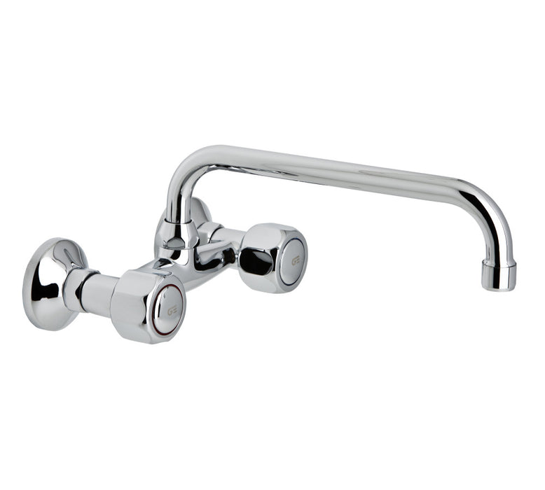 GENEBRE 68193 11 45 66 GAMMA Group Wall Sink 15Cm Spout Tube Height 24 cm
