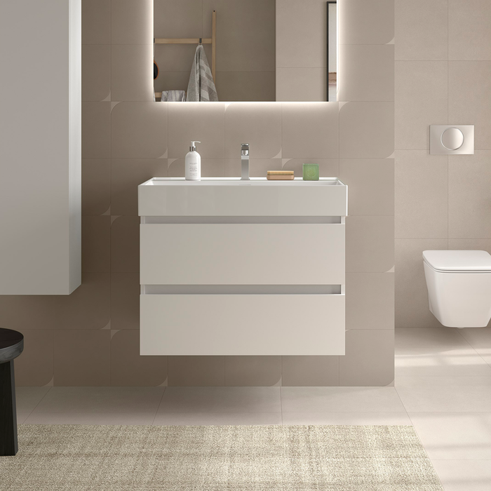 SALGAR BEQUIA Mueble de Baño con Lavabo Veneto Color Blanco Mate