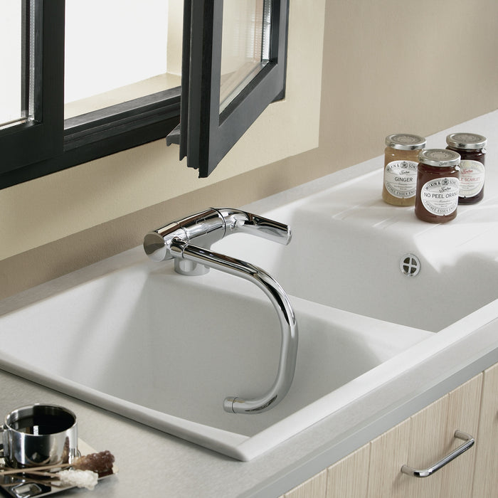 Jacob Delafon E76250-CP NATEO Grifo de cocina abatible/plegable