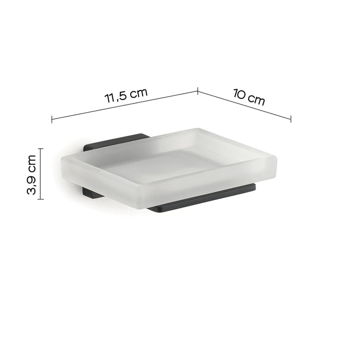 GEDY 44111400200 ATENA Jabonera Negro Mate