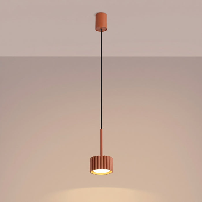SOLLUX SL.2680 Lámpara colgante AURA 1 ocre rojo Gx53