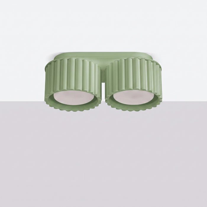 SOLLUX SL.2412 Plafón AURA 2 salvia Gx53