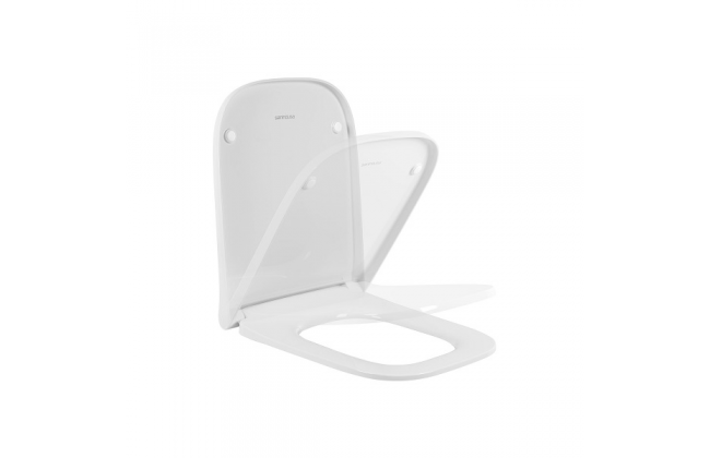 UNISAN 23461 LOOK Tapa Asiento Slim Caída Amortiguada Blanco