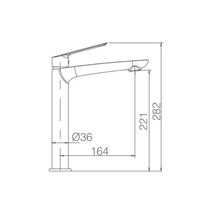 IMEX BDX023-3BL LUXOR Grifo de Lavabo Alto Blanco Mate