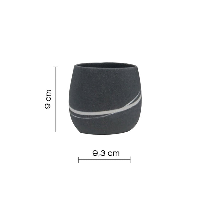 GEDY YV980800300 YVONNE Gray Toothbrush Holder