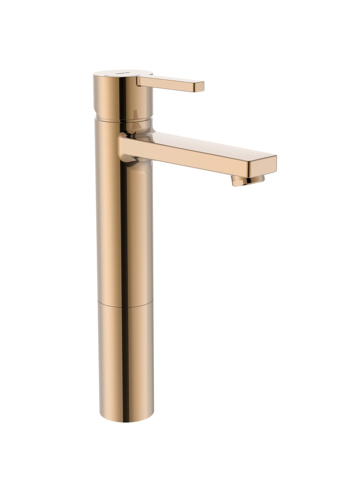 ROCA A5A3B96RG0 NAIA Single-Handle Sink Faucet with High Spout Cold St ...