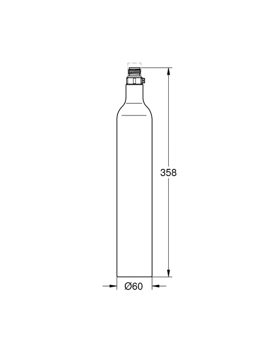 GROHE 40 920 000 BLUE Bottle 425 g CO₂
