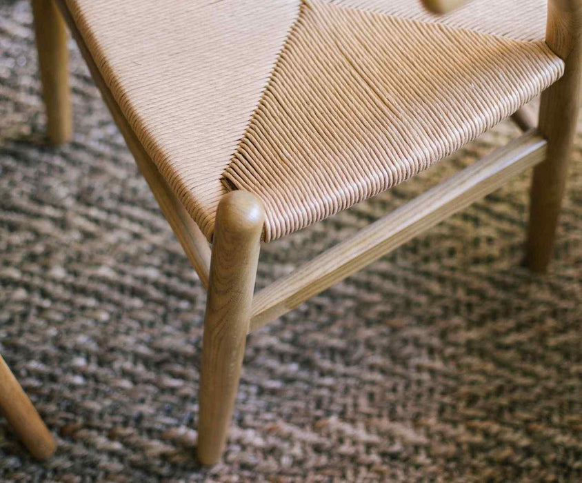 ANDREA HOUSE MU70002 SALMA Elm Wood and Paper Cord Chair