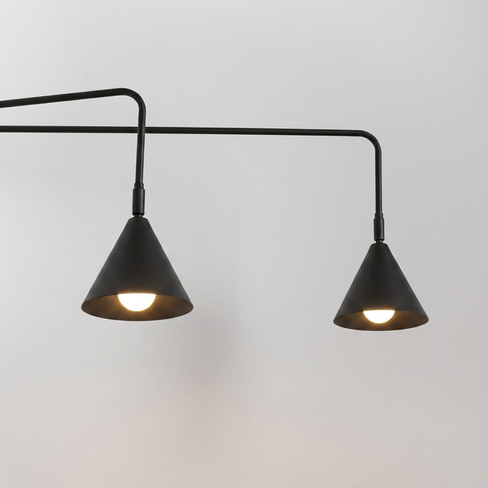 SOLLUX SL.2507 Aplique de pared NOX 2 negro con interruptor