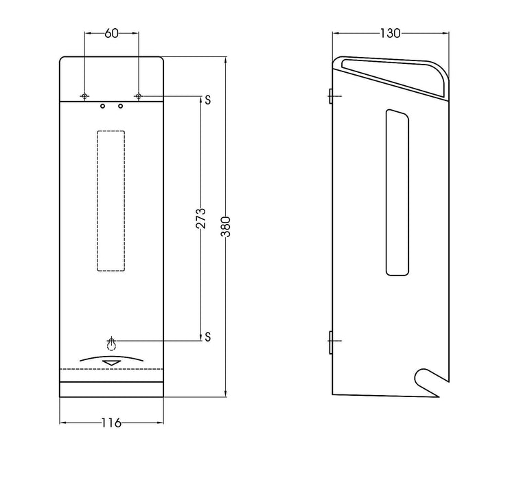 MEDICLINICS PR0781C Dispensador Papel 3 Rollos Inox Brillo