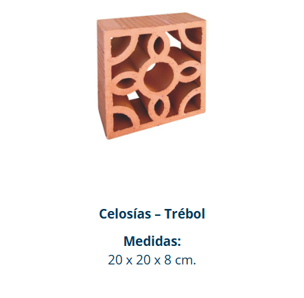 GRES DE NAVA 08CEL1515T Celosía Trébol