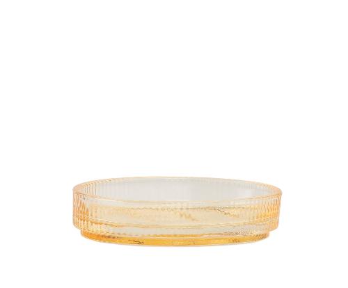 ANDREA HOUSE BA72011 Jabonera Baño Cristal Amarillo 12X9