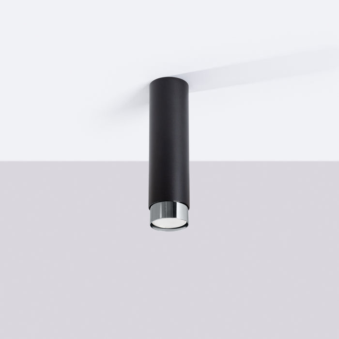 SOLLUX SL.1409 Lámpara de techo NERO 22,5 negro/cromo negro/cromo