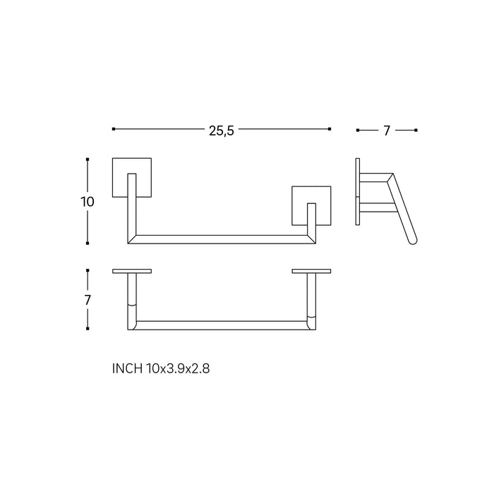 COSMIC 2760171 STICK Toallero Aro Cromo