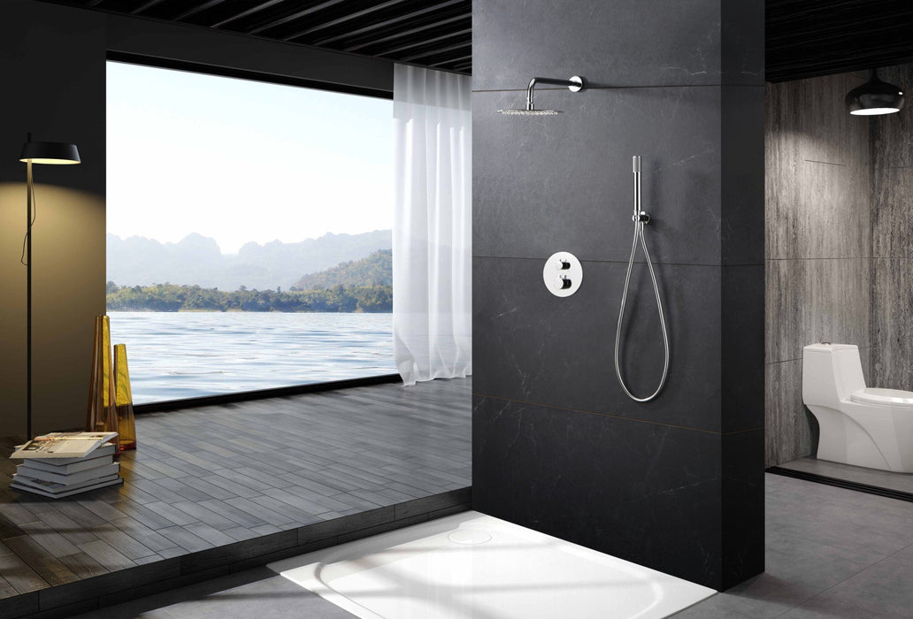 IMEX GTM039 MONZA Conjunto Grifo Ducha Termostático Empotrado Cromo