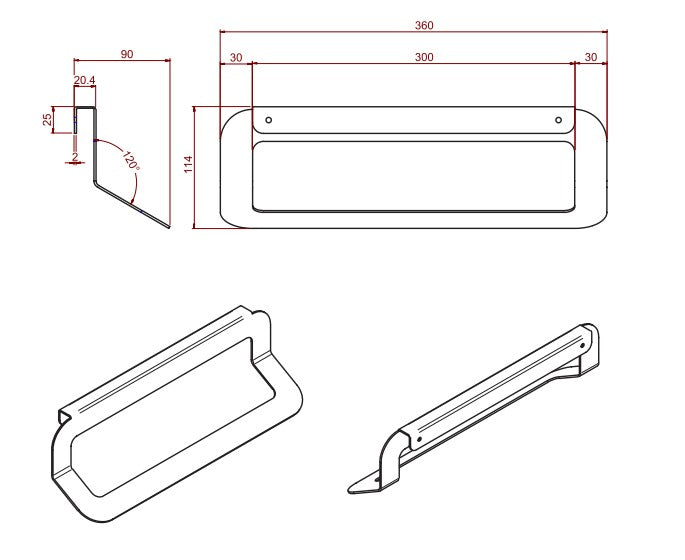 SALGAR 86187 MINIMAL Toallero Aluminio