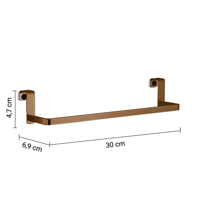 GEDY 21298200000 TOSCA Toallero colgable para puerta y mueble baño oro rosa