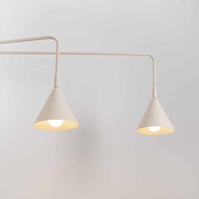 SOLLUX SL.2509 Aplique de pared NOX 2 beige con interruptor