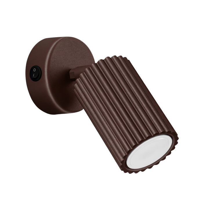 SOLLUX SL.2370 Aplique de pared KARBON marrón con interruptor