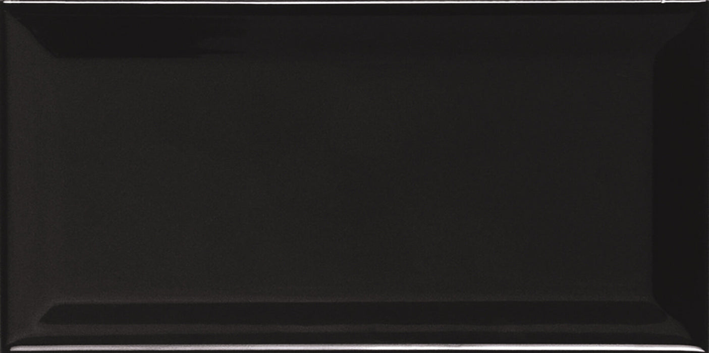APE 4084096691 METRO Beveled Black Glossy 10X20 Red Paste