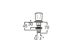 ROCA GRIFO INTEGRAL BIDE C INDICE ROJO BRAVA (NULO