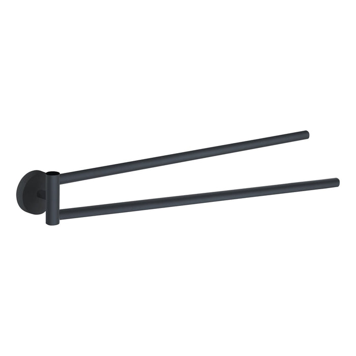 GEDY 23231400200 EROS Toallero Doble Negro Mate