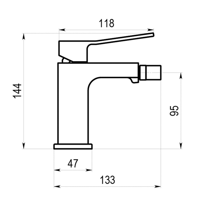 PRESTO 7917019 Koa bidet PVD Oro