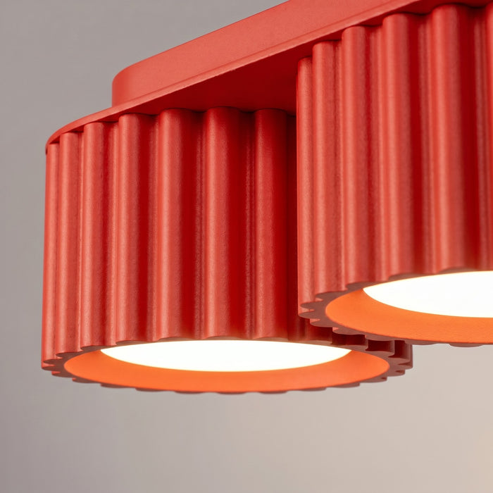SOLLUX SL.2641 Plafón AURA 3 rojo Gx53